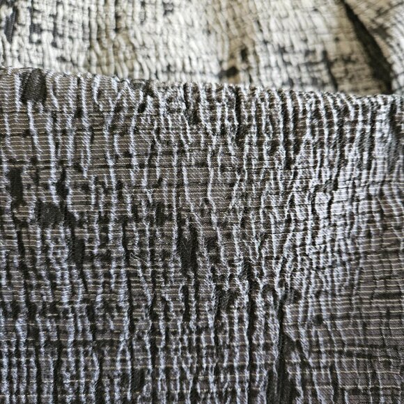 Les Copains Skirt L Knee Length Front Fold Grey Textured Lined Circle Sz EUR 42 - Picture 11 of 14